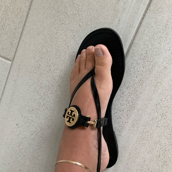 Tory Burch Black Ali Thong Sandal - Picture 6 of 8